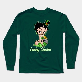 BETTY BOOP - Saint Patrick's day Long Sleeve T-Shirt